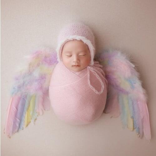 Baby Girl Fuzzy Bonnet Newborn Photography Props Baby beanie Soft Hat Knit Infant Hat Photo Shoot