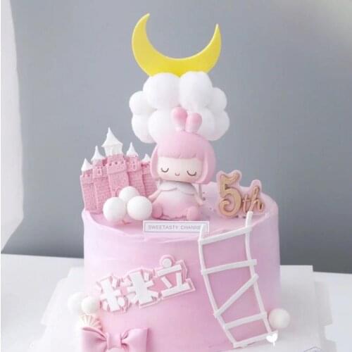 Daptis Baby Gir Boy Birthday Party Decorations Cake Topper Baking Birthday Dessert Decor Baby Shower Childrens Day DIY Supplies