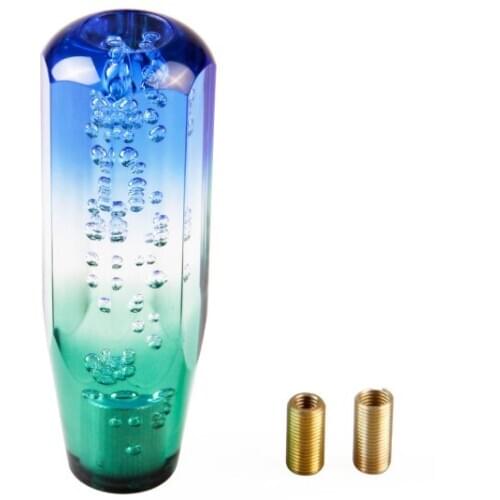 Car Shifter Gear Knob Crystal Air Bubble Manual Shifter Lever Kit With Screw Adapter 25CM RV Camper SUV Van Interior Accessories