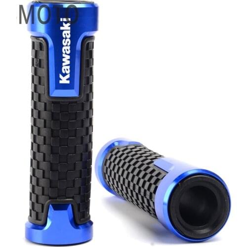 7/8'' 22MM Motorcycle handle grips Motorbike handlebar ends For Kawasaki NINJA 300 400 ZX6R ZX9R ZX12R Z800 Z750 Z250 ER6N/F