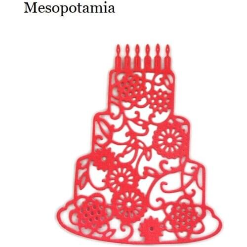 DIY Scrapbooking Big Dies Ablum Metal 3D Happy Birthday Cake Hot Dies Cutting Metal Crafts Die Get Together Party Die Cutter