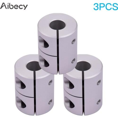 Aibecy 1/2/3pcs 5mm to 8mm Bore Rigid Shaft Coupling L23xD18 Shaft Coupler Connector for Stepper Motor Machine 3D Printer Parts