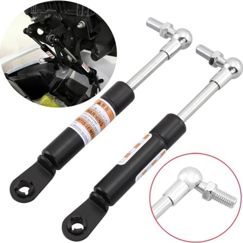 Stainless Steel Chrome Motorcycle Shock Lift Strut Bar Support Seat Adjuster Parts Fit For YAMAHA T-MAX 530 2008-2018 Models