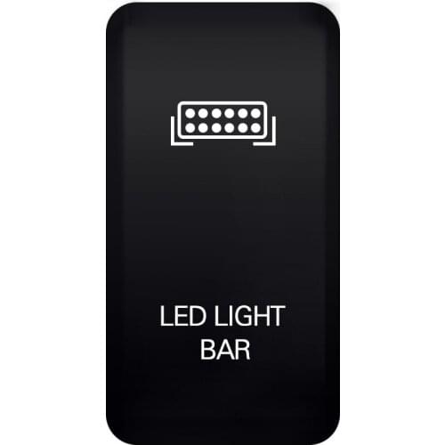LED LIGHT BAR Push Switch Button LED with Wires For Land Fortuner Tacoma