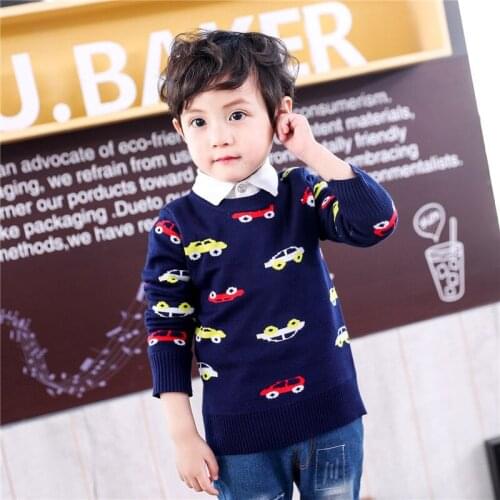 Cartoons Kids Sweaters Spring Winter Baby Boys Girls Warm Knitted Bottoming Thicken Teenage Outdoor Childrens Clothes Top High
