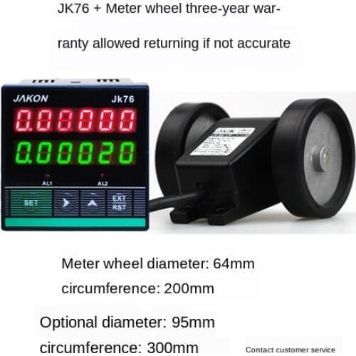 High precision roller meter meter electronic digital display length meter counter controller stopwatch JK76 meter counter