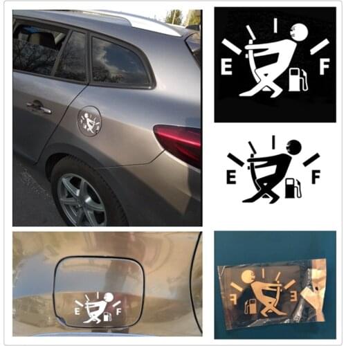 10CM * 14CM car styling fuel tank cap logo sticker decal funny for Ford Transit Ranger Mustang Ka Fusion Focus F-150