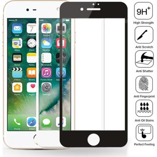 11D Full Cover Protective Glass For iPhone 8 7 6 6S Plus 5 5S SE 2020 Screen Protector iPhone 8 7 6 6S 5S SE Tempered Glass Film