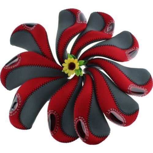 Golf Iron Clubs Head Cover Golf Putter Protective 10pieces One Pack Multi Color Choice