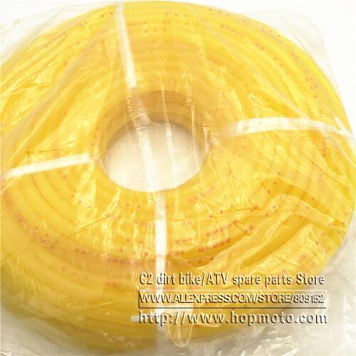 50M Length Yellow Fuel Hose / oil hose / fuel tubes for motorcycle parts /pit bike parts/ATV/monkey bike/motorcycle/ scooter