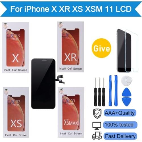 Top Quality AAA+++ Screen For iPhone X XR XS Max 11 Pro LCD Display Touch Digitizer Assembly No Dead Pixel Replacement Pantalla