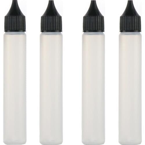 100pcs 30ml Pen Shape Plastic Dropper Bottle For Liquid Long Slim Empty Soft Vial