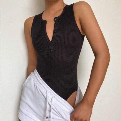 2021 New Fashion Brand Women Playsuit Bodysuit Jumpsuit Sexy Club Polyester Solid Tshirt Teeshirt