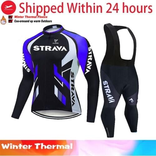 2021 Pro Team strava Cycling Jersey 20D Bib Set Belgium Bike Clothing Mens Winter Thermal Fleece Bicycle Clothes Cycling Wear