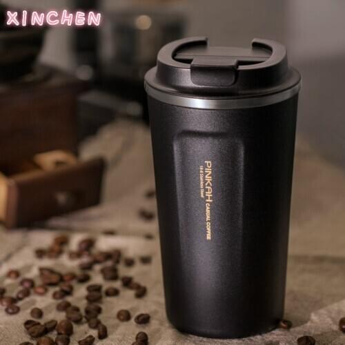 380/500ml Thermos coffee mug Stainless Steel 304 Thermo Cup Travel Coffee Mug Vacuum Flasks Thermo mug for Car Water Bottles