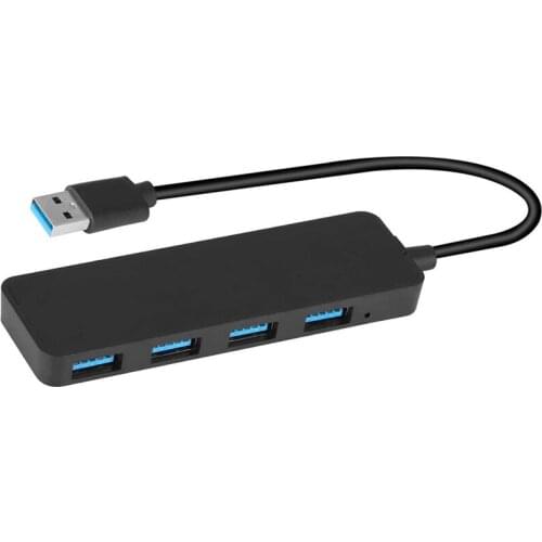 USB Hub 4-Port USB 3.0 Hub, Ultra Slim Extra Light USB Splitter Portable Data Hub with 30cm Cable Compatible