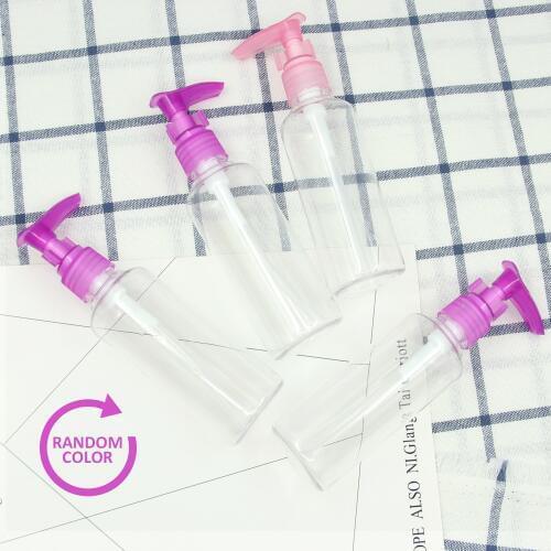 4 PCS 100ml Portable Plastic Empty Refillable Bottle Travel Lotion Shampoo Massage Oil Dispensing Bottle Dispenser Pump Bottle