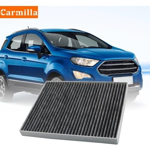 Carmilla Car Parts for Ford Ecosport 2018 2019 2020 Car Pollen Cabin Conditioning Air Filter Activated Carbon Non-woven Fabric
