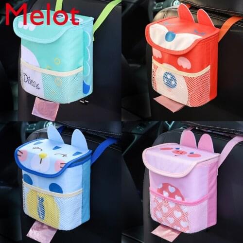 Car Trash Can Car Mini Hanging Multifunctional Storage Box Storage Box Portable