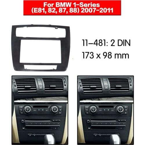 Car radio Frame Panel Auto Radio Stereo Fascia For BMW 1-Series 2007-2011 Dash Plate Facia Panel Mount Trim Kits Frame Adapter