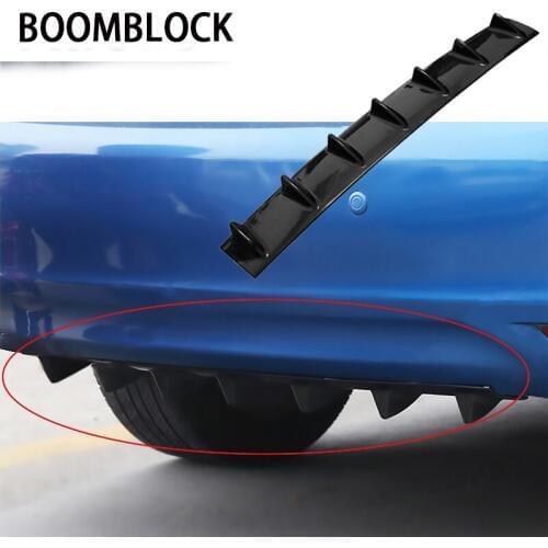 BOOMBLOCK Car Rear Bumper 3D Cool Shark Stickers For Opel Astra H G J Volvo S60 V70 XC90 Citroen C5 C4 C3 Subaru Forester