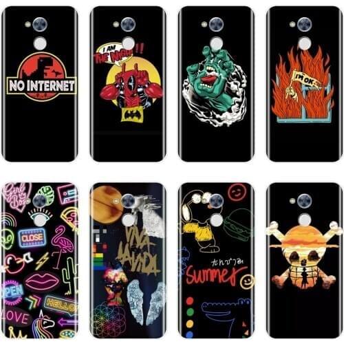 Soft Back Cover For Huawei Honor 4X 5A 5X 6 6X Black Cool Cartoon Anime Phone Case Silicone For Huawei Honor 6A 4C 5C 6C Pro