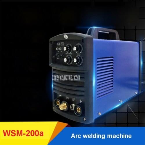 WSM-200a Electric Welding Machine Inverter DC Pulse Industrial Arc Welder Dual-purpose Arc Welding Machine 4.5KVA 220Hz 8.4KVA