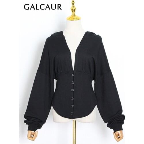GALCAUR Hooded Sweatshirts For Women