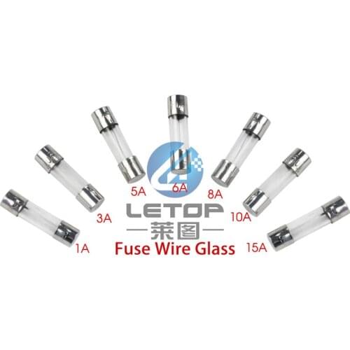 Hot sale printer glass fuse Cylindrical Fuse 1A 3A 5A 6A 8A 10A 15A