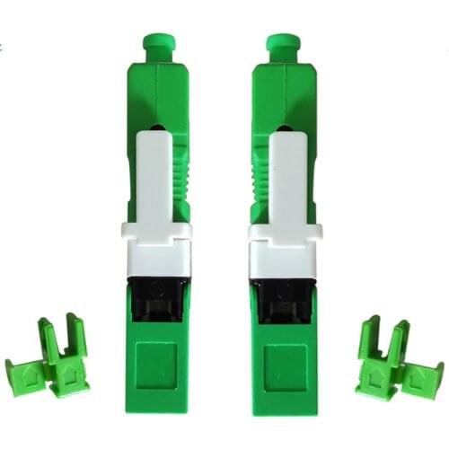 H-07 SC APC Optical Fiber Quick Connector, FTTH SC APC Single Mode Optical Fiber Adapter Optical Connector,Free Shipping