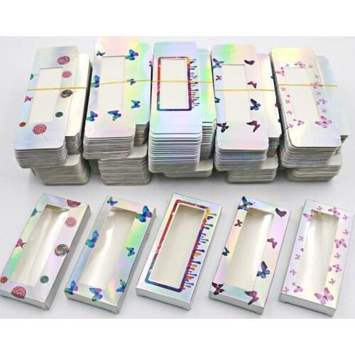 Newes Carton Paper Packing Box for 25mm Long EyeLash Wholesale Bulk Butterfly Pretty Lashes Storage Packaging
