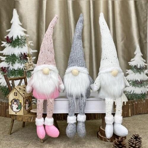 Santa Faceless Doll 2020 Christmas Decorations For Home Merry Christmas Ornament Xmas Gifts Navidad Happy New Year 2021