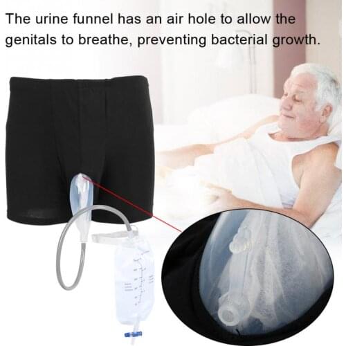 Medical Silicone Urine Collector Bag Adults Urinal with Urine Catheter Bags for Older Men Woman Elderly Toilet Pee Holder 3 Size