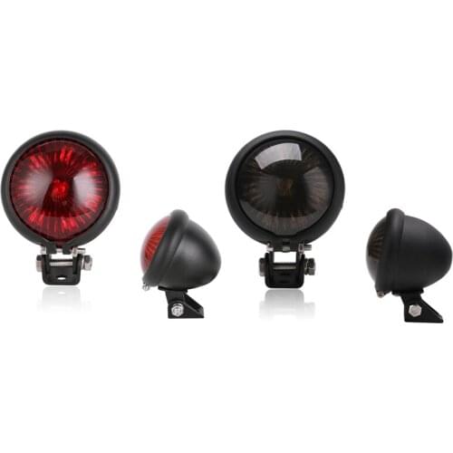 Motorcycle red LED 12V adjustable cafe racing style parking tail light motorcycle brake rear light tail light metal brake light