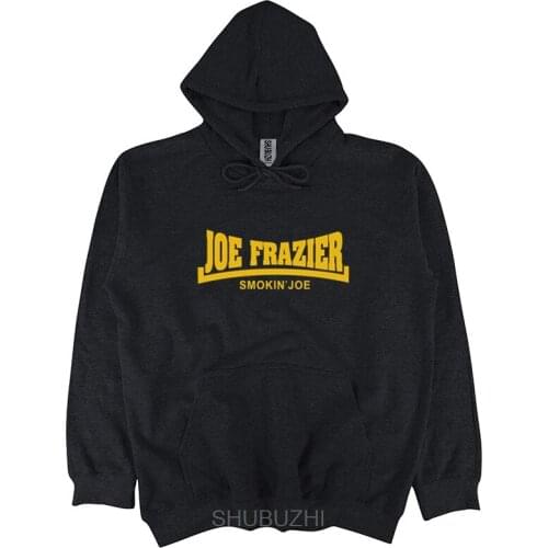 New JOE FRAZIER Smokin' Joe Boxing Legend Mens Black hooded Cool Casual pride hoody men Unisex New shubuzhi sbz3057