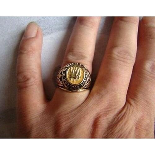 Mens US VIETNAM VETERAN THREE SOLDIERS SILHOUETTE RETRO HONOR RING SIZE 10