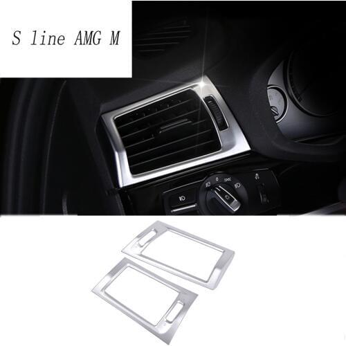 Car styling Interior Dashboard Side Air Vent Outlet Cover Trim sticker For BMW X3 F25 X4 F26 2010-2017 Interior auto Accessories