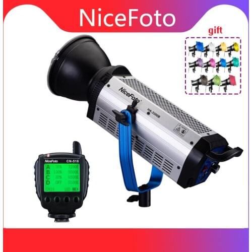 NiceFoto 330W photography lighting daylight COB LED light HA-3300B for selfie studio video photo camera youtuber vlog Light
