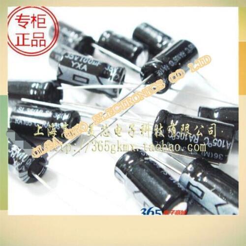 New motherboard aluminium electrolytic capacitors 100 uf / 35 v 6 x11mm upright 10 3 * 11 mm