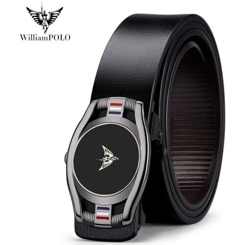 New belts mens leather toothless automatic buckle leather belt business students youth belt