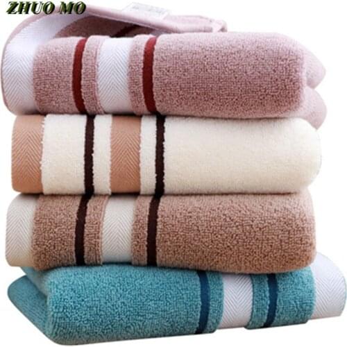 Striped Cotton Bath Towel For Adult Men Women 4 Colors Home Soft Absorbent Hair Hand Towel Bathroom 70*140cm Large Gift Towel