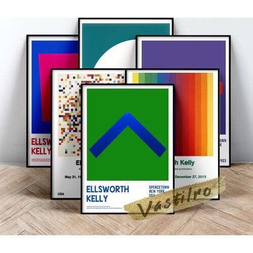 Ellsworth Kelly Poster, Spectrum Iv Painting, Spectrum Colors Arranged By Chance Ii Art Prints, Kelly Abstract Geometry Wall Art