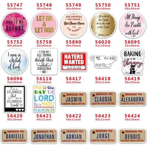 DIY Craft Supplies Sewing Accessories Cartoon Letter Printed Planar Resins Mold 30 Pieces. PR-55747