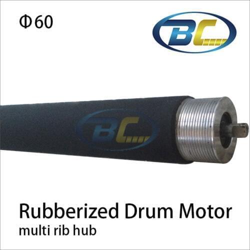 Conveyor Powered Roller with Multi Rib Hub,O Ring Hub, Timing Belt Hub, Roller Chain Hub optional. Tapered Drum Motor Driving