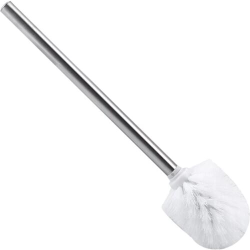 Replacement Toilet Brush, Stainless Steel, White, 8*35cm