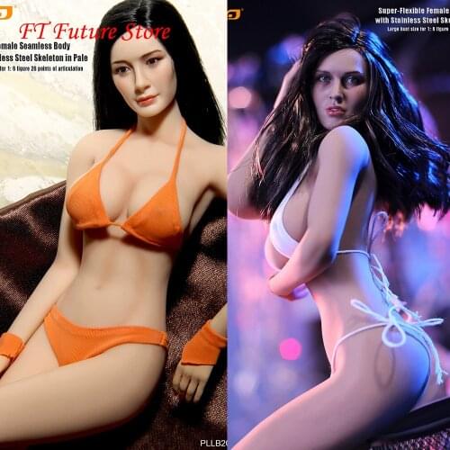 TBLeague 28.5cm 1/6 Super Flexible Seamless Body Head Bikini PLLB2014-S06/S07/S09 Pale/Suntan Skin Female Model