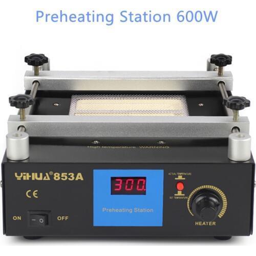 Thermostatic Preheating Station 600W BGA Desoldering Rework Stationdigital Display Heating Platform Upgrade 853A