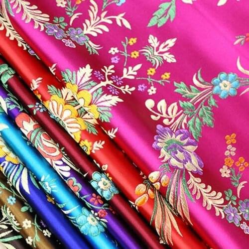 Woven damask advanced costume cheongsam silk cloth clothes jacquard brocade fabric