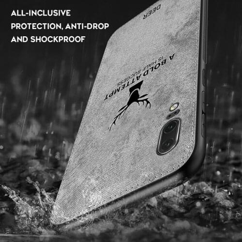 TPU Shockproof Case For Huawei P40 Lite P40 Pro Fabric Cloth Cover For Huawei P30 Pro P30 Lite P20 Mate 30 Pro Honor 9X Case