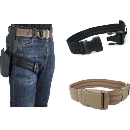 Military Tactical Elastic Band Strap Thigh Strap for Leg Thigh Holster BK/CB